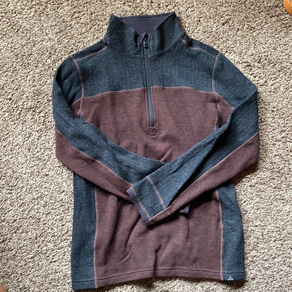 Prana wool quarter zip